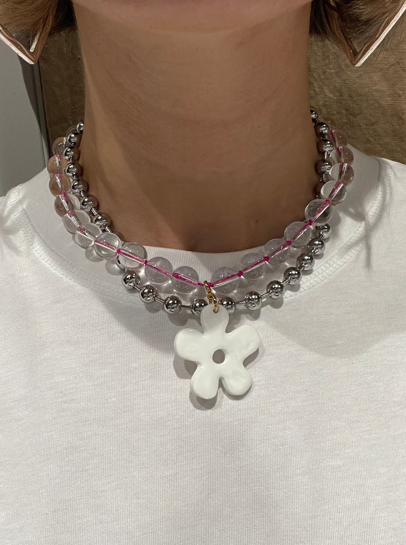 Bubblegum Necklace Pink - Babs The Label