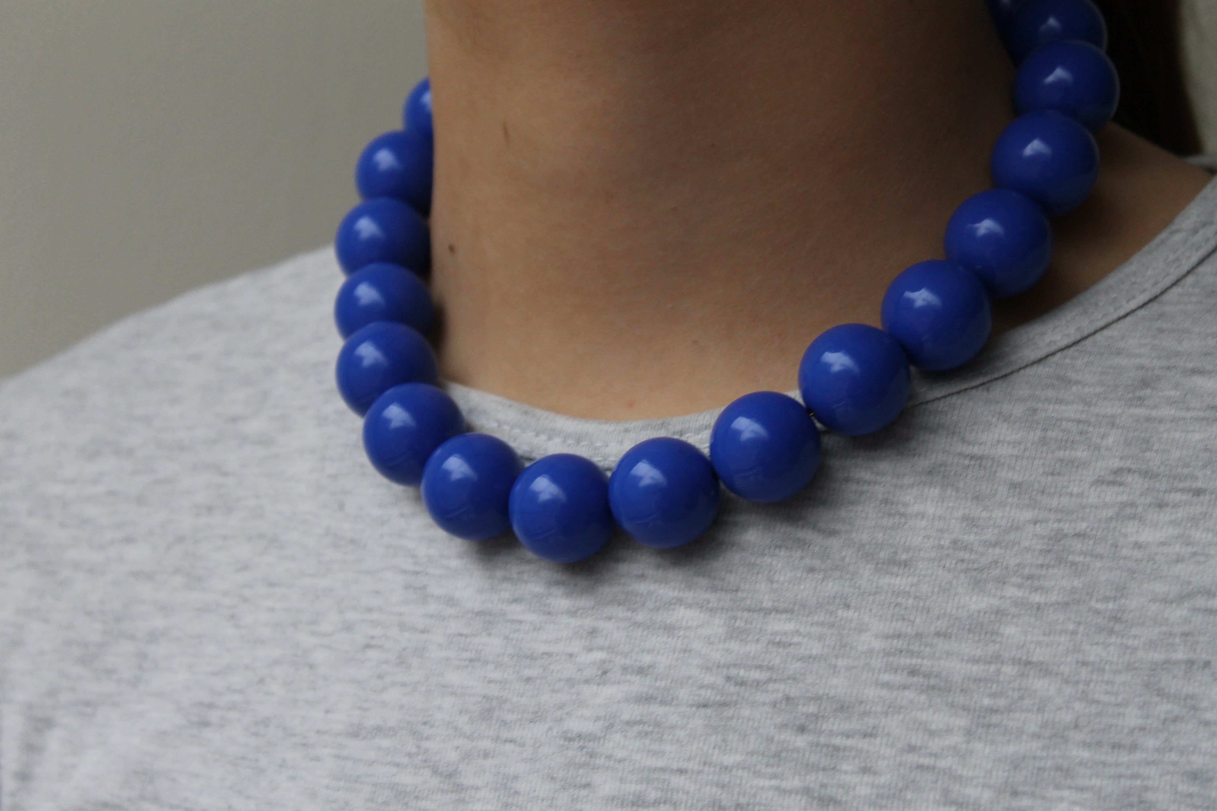 Royal Blue Necklace - Babs The Label