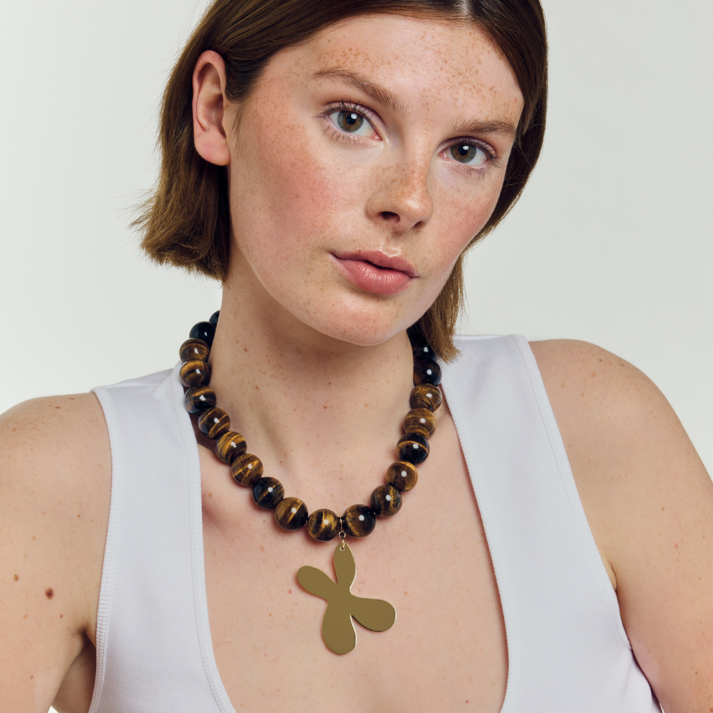 Sculpt Pendant Gold - Babs The Label