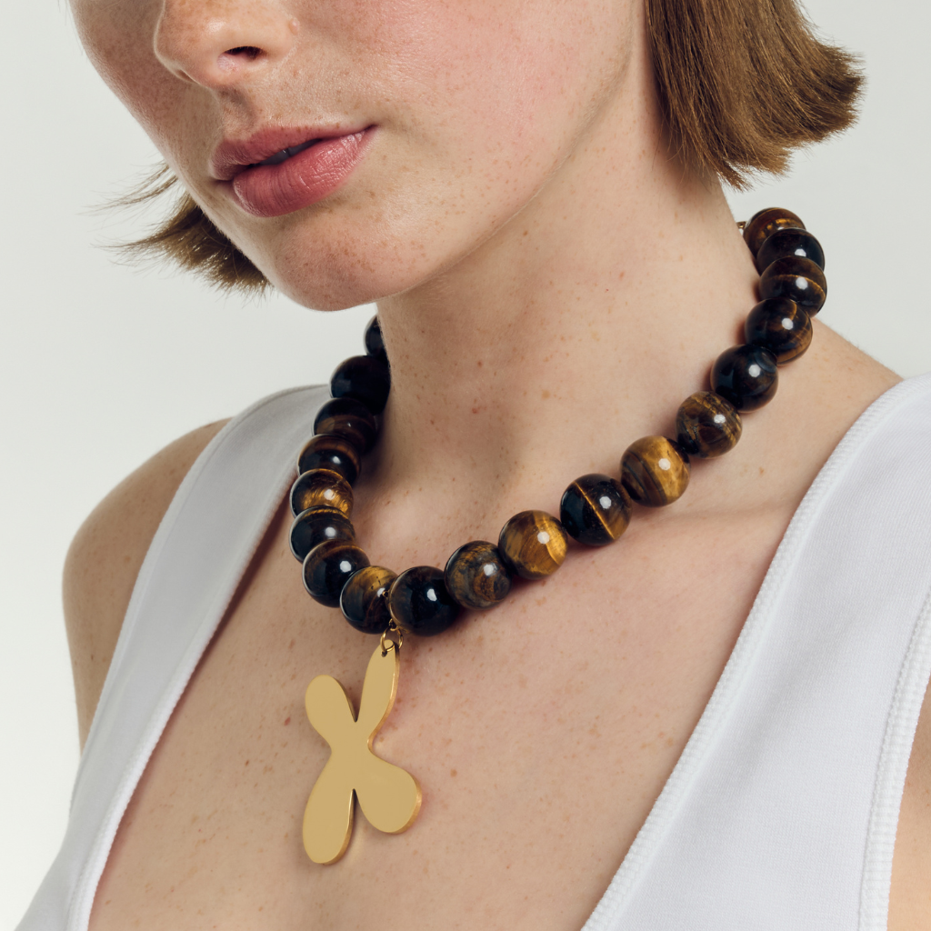 Sculpt Pendant Gold - Babs The Label