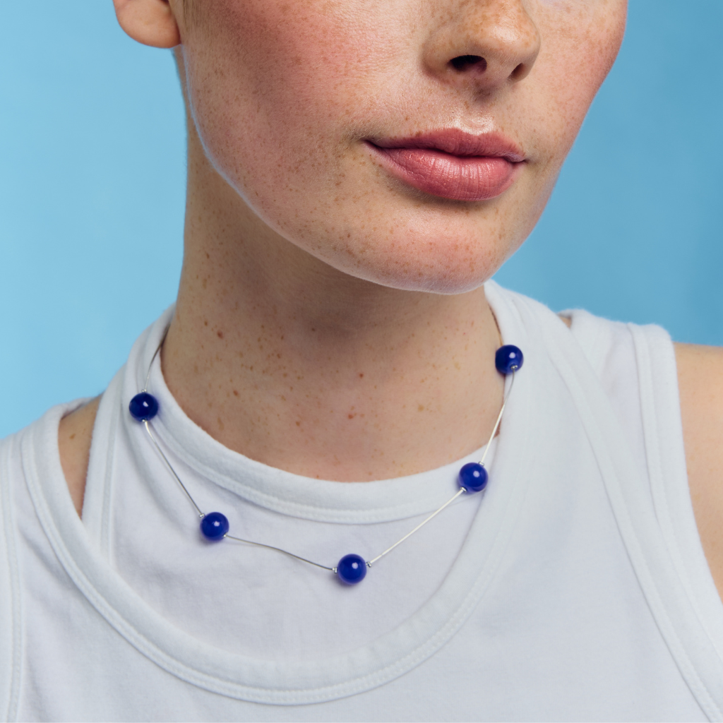 Blue Dot Necklace - Babs The Label