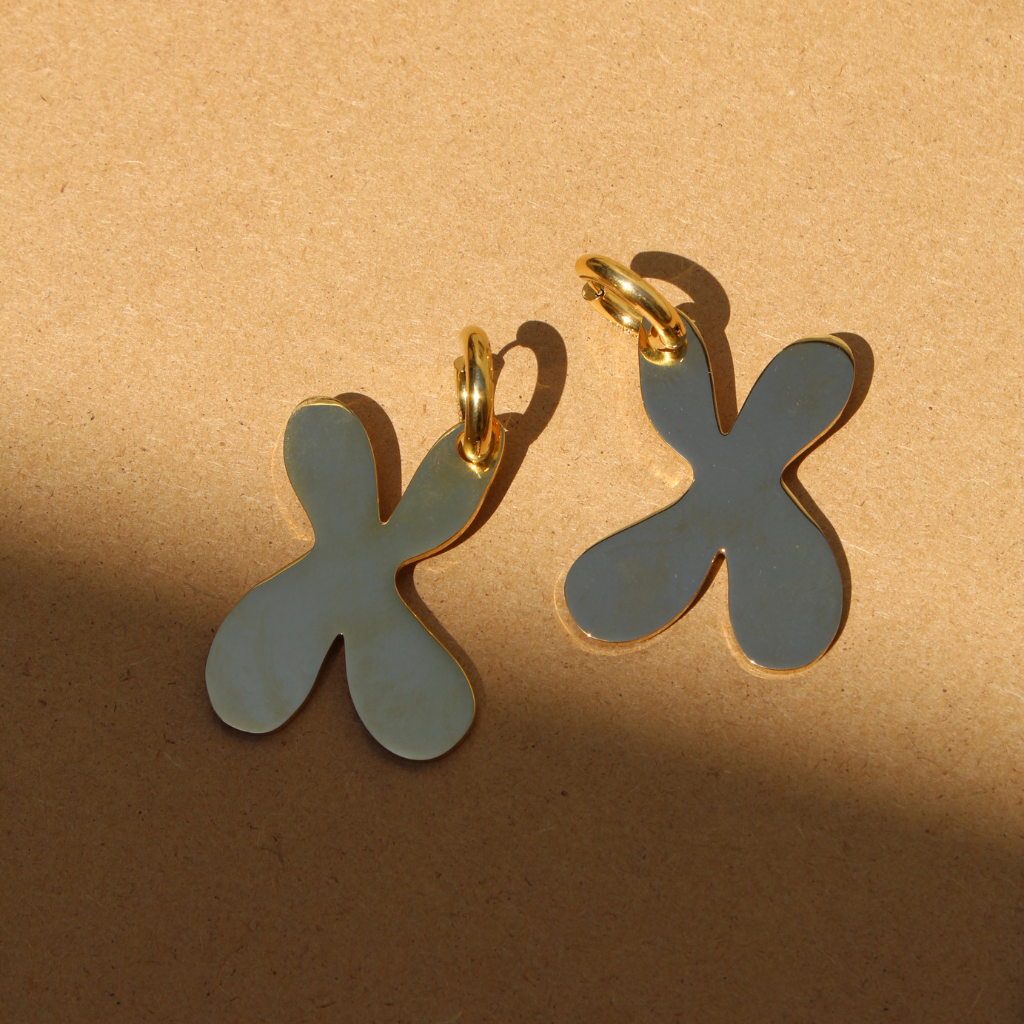 Sculpt Earrings Gold - Babs The Label