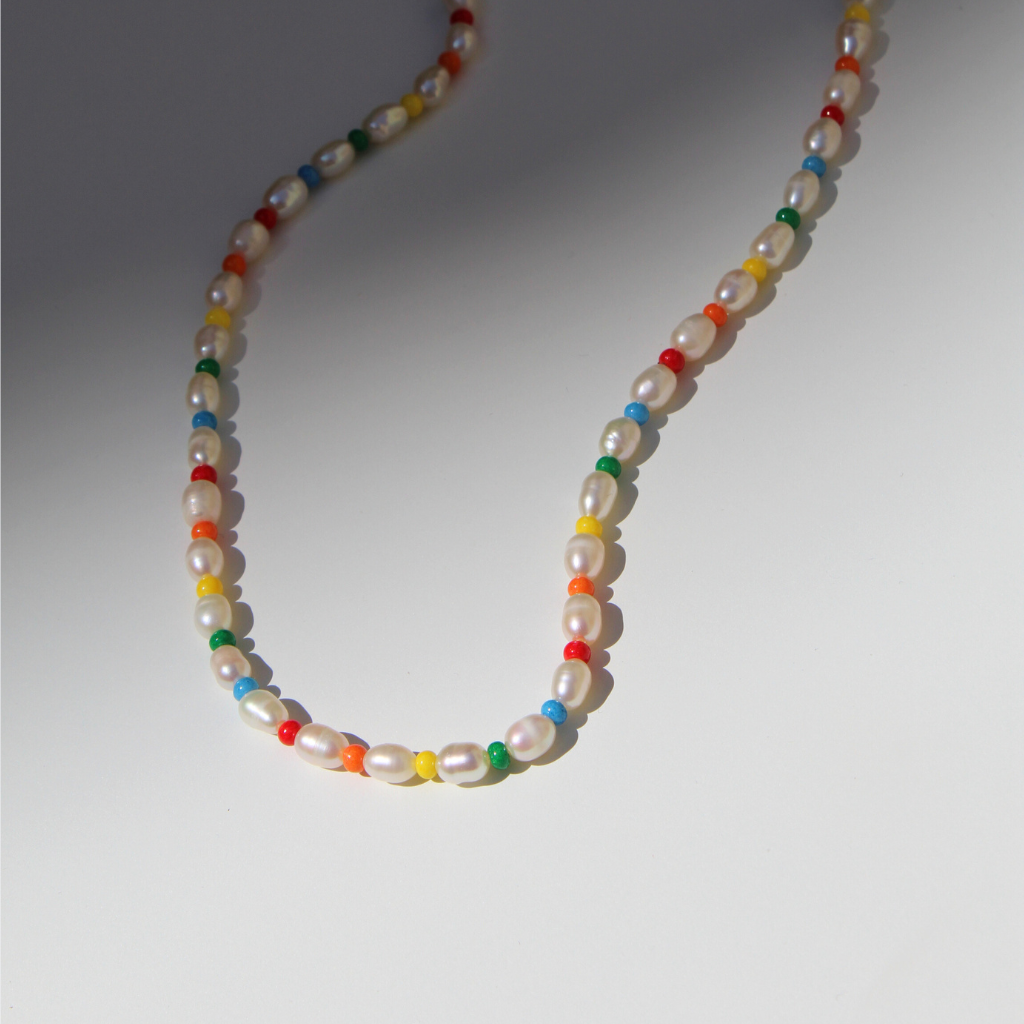 Primary Pearl Necklace - Babs The Label