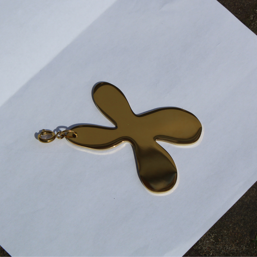 Sculpt Pendant Gold - Babs The Label
