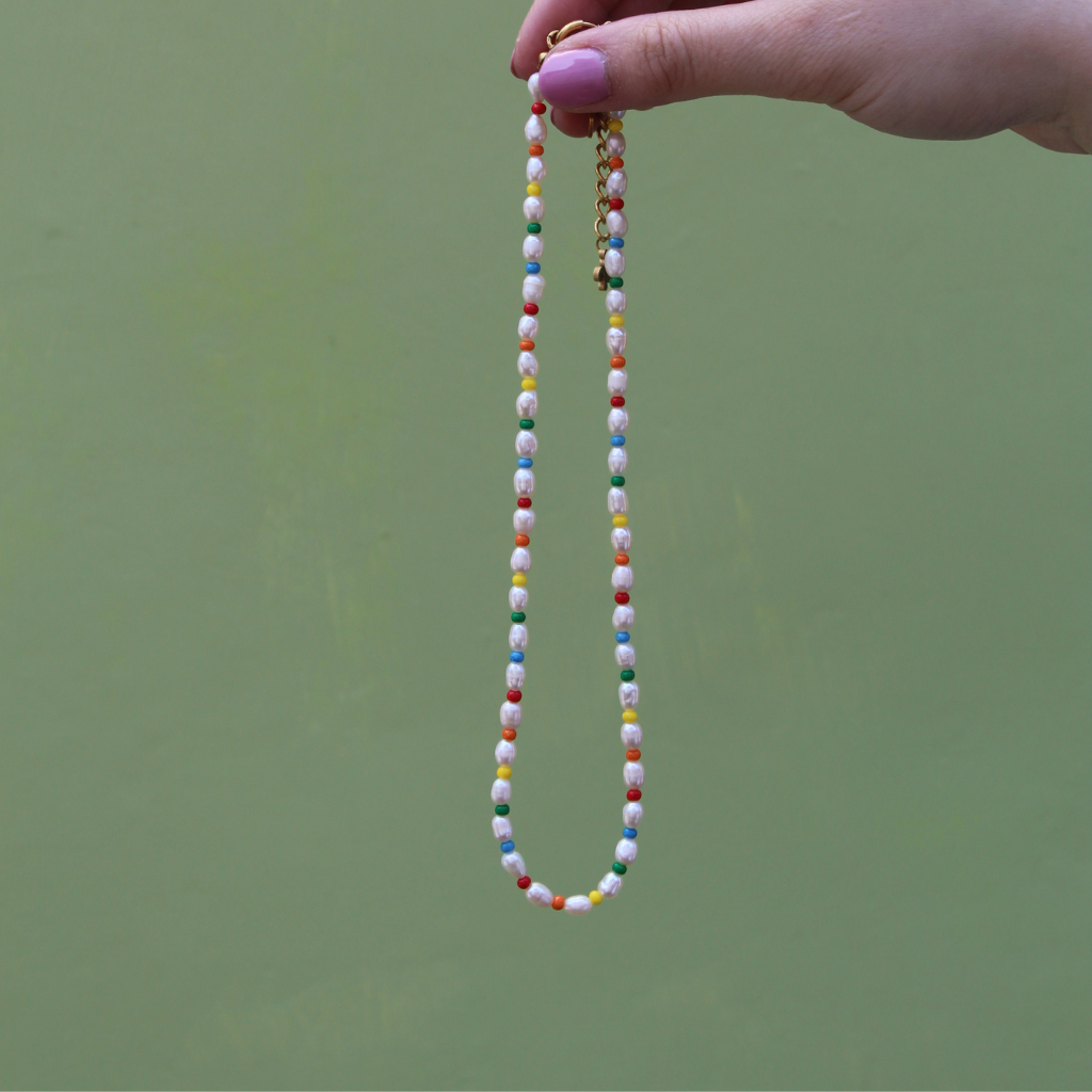 Primary Pearl Necklace - Babs The Label