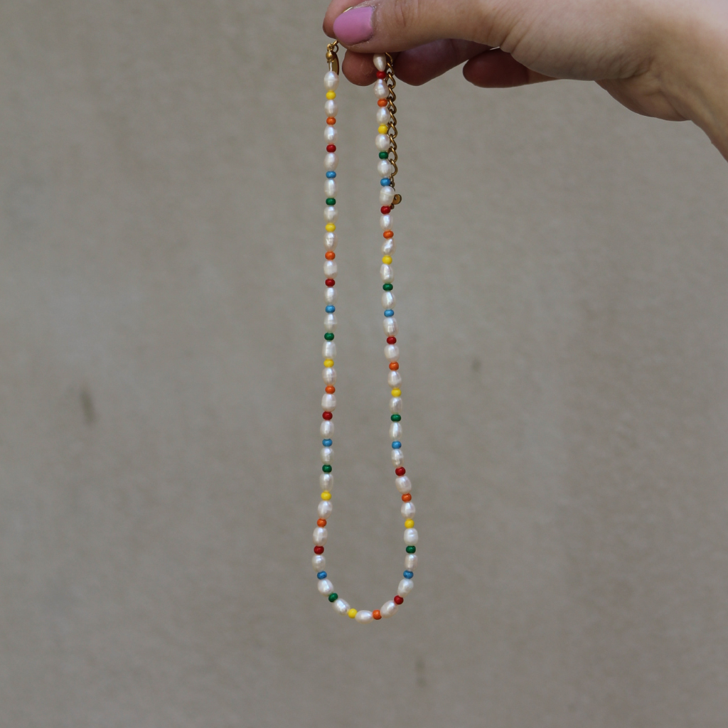 Primary Pearl Necklace - Babs The Label