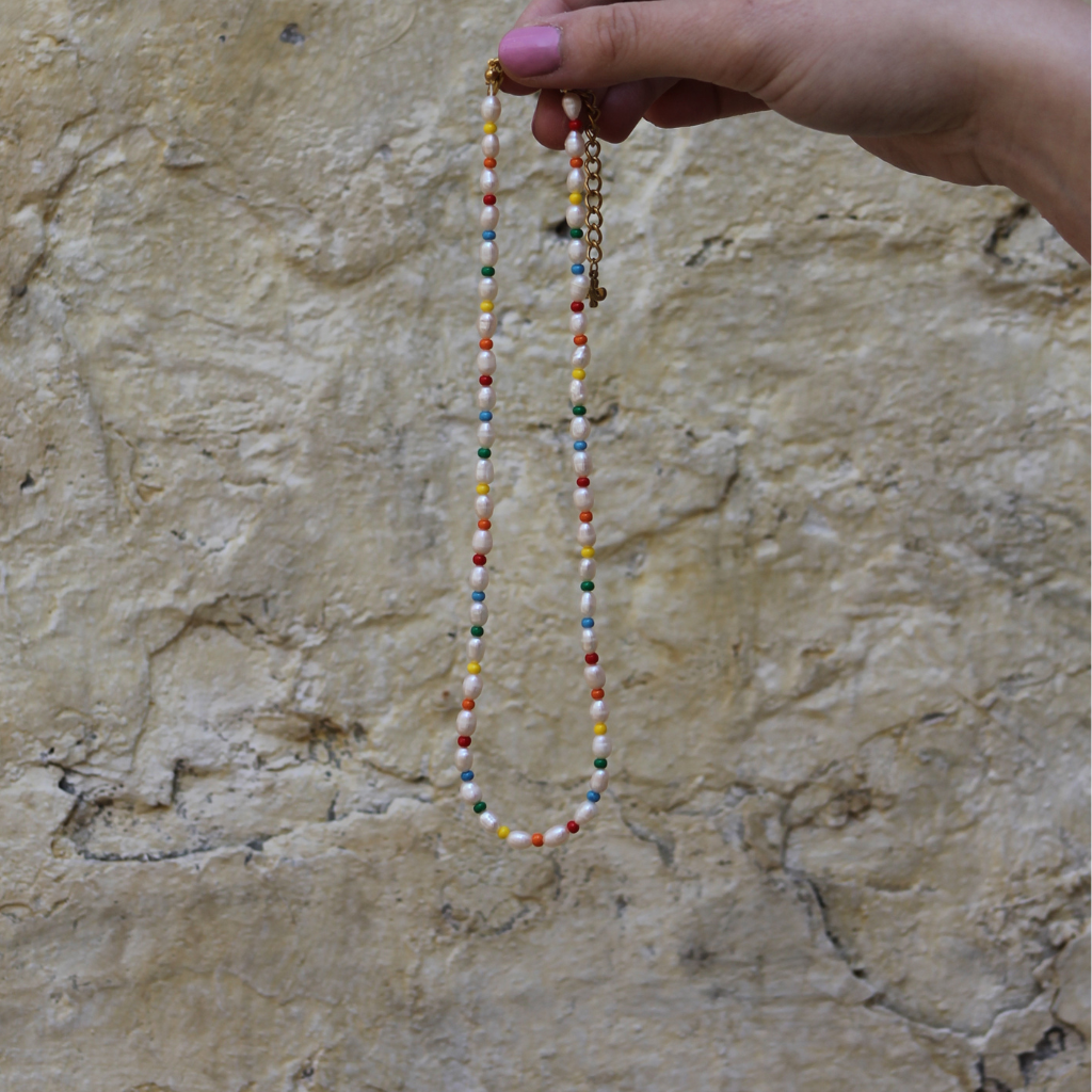 Primary Pearl Necklace - Babs The Label