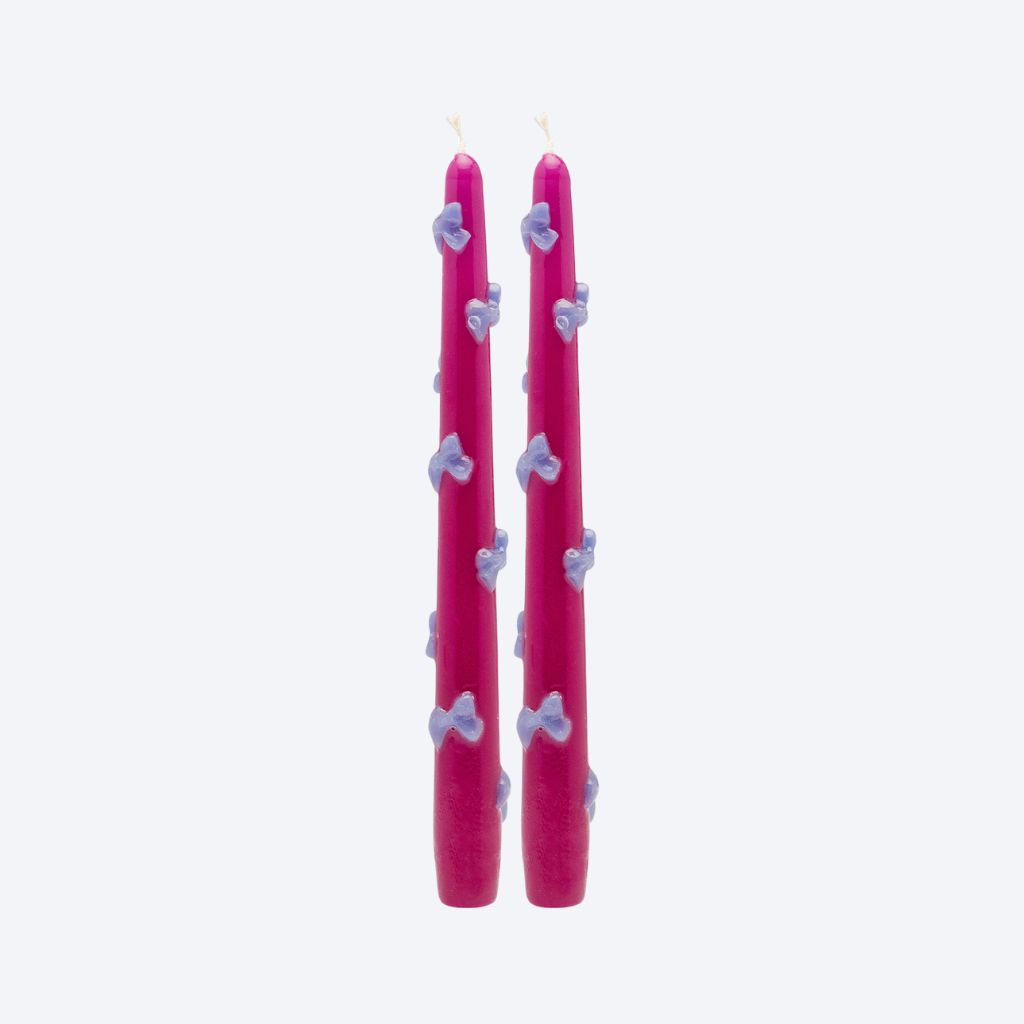 Bows 3D Candle Set of 2 - Babs The Label