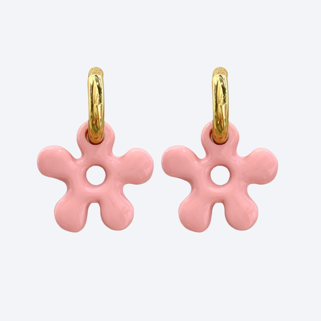 The Sunflower Earrings Pink - Babs The Label