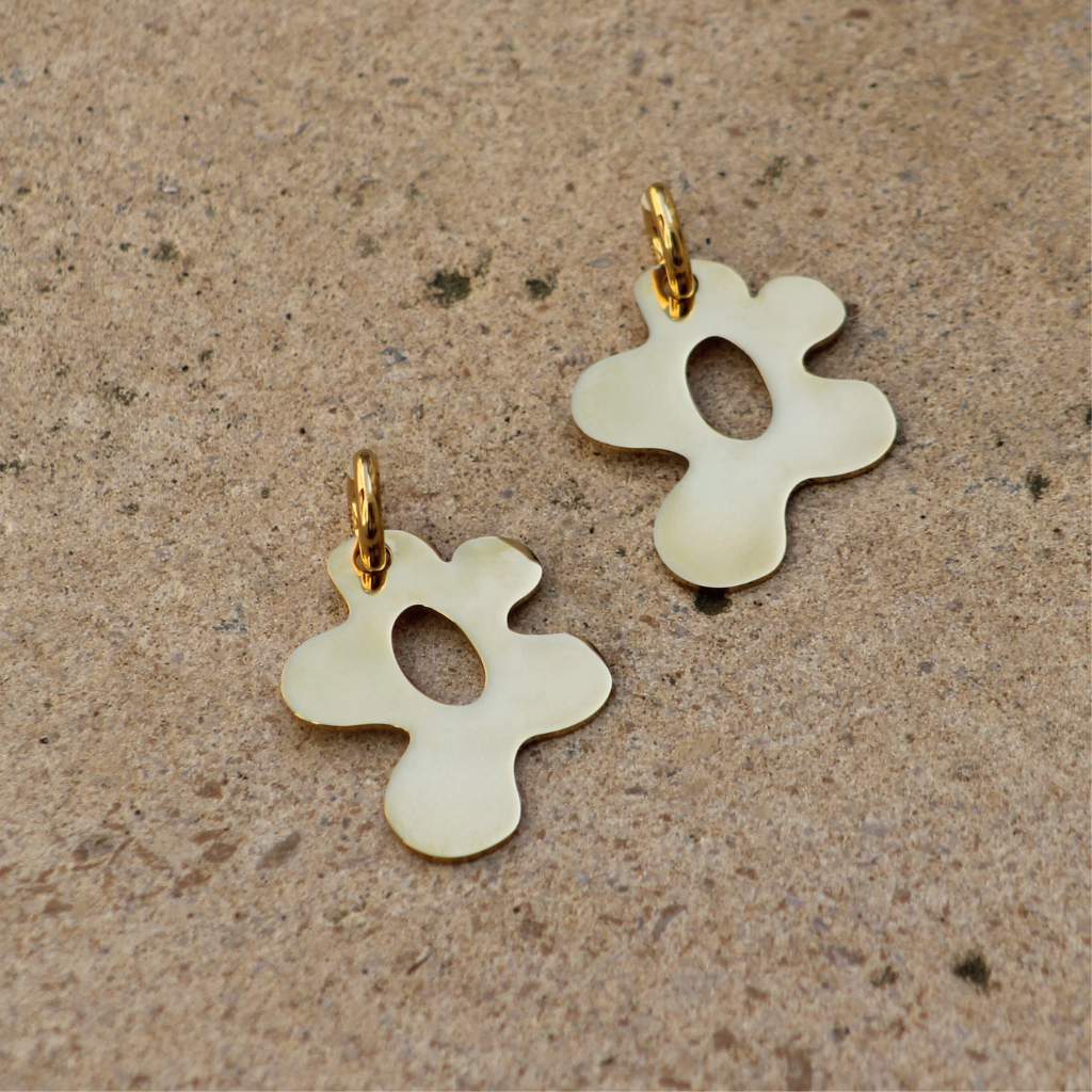 Wild Bloom Earrings Gold - Babs The Label