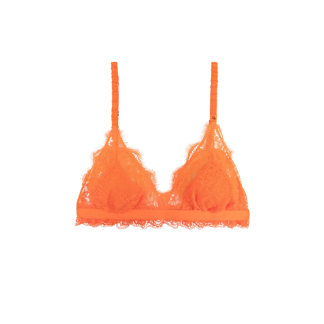 Love Lacy Bralette orange - Babs The Label