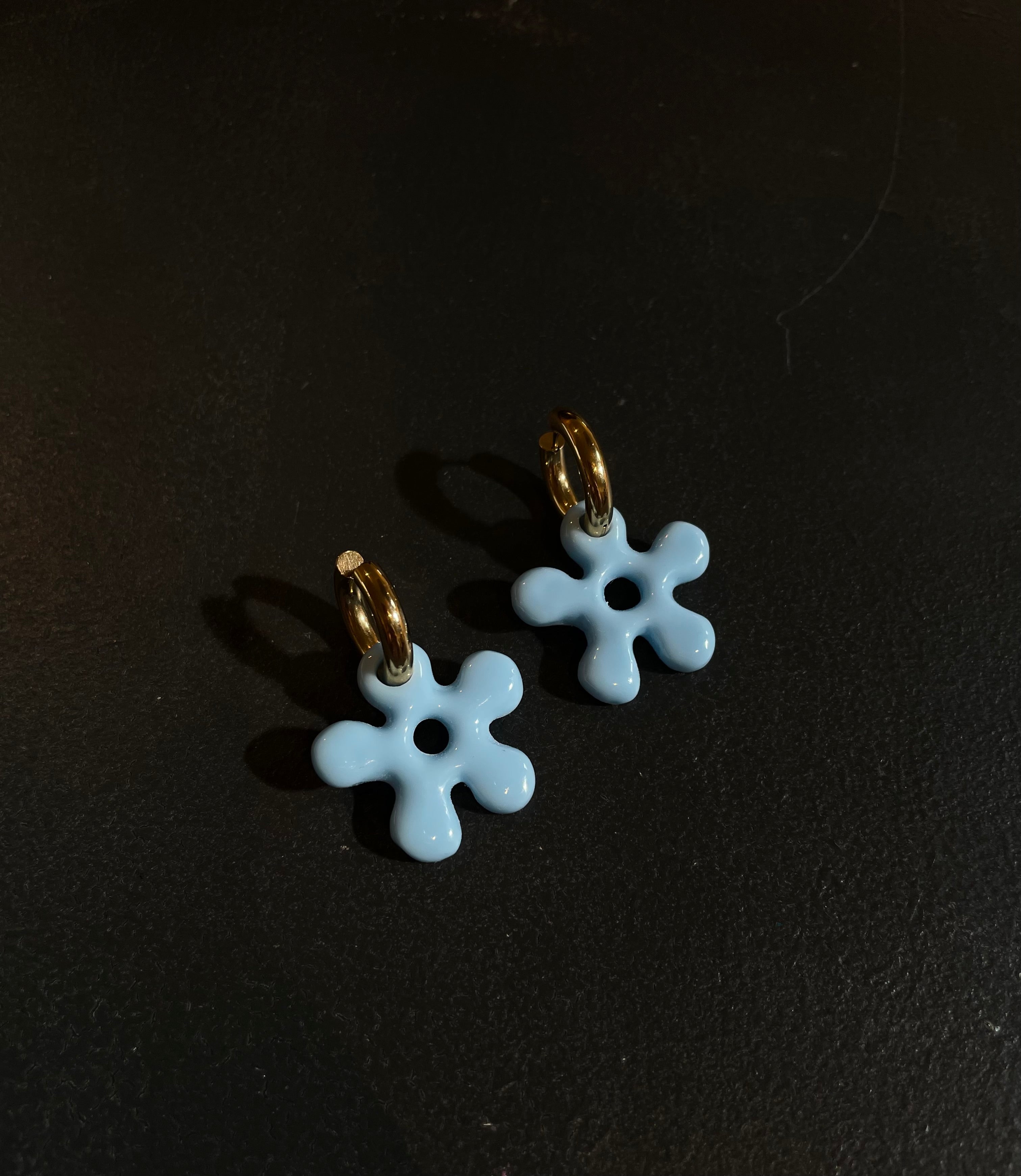 The Sunflower Earrings Light blue - Babs The Label