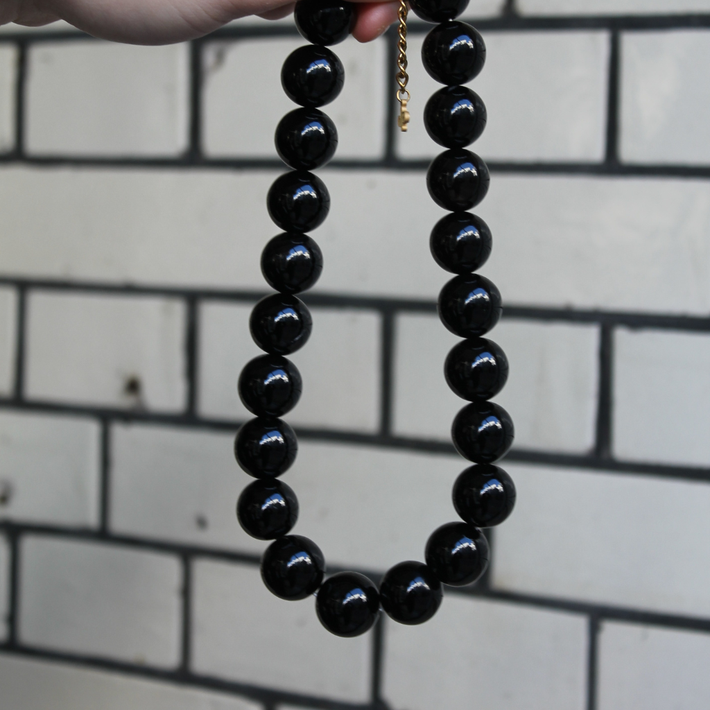 Midnight Black Necklace - Babs The Label