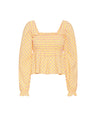 Adelina Blouse Peach - Babs The Label