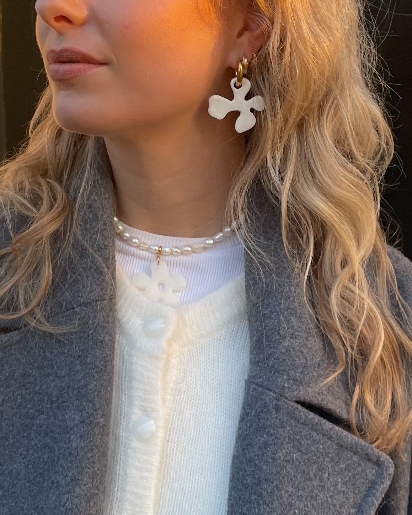The Frozen Tulip Earrings - Babs The Label
