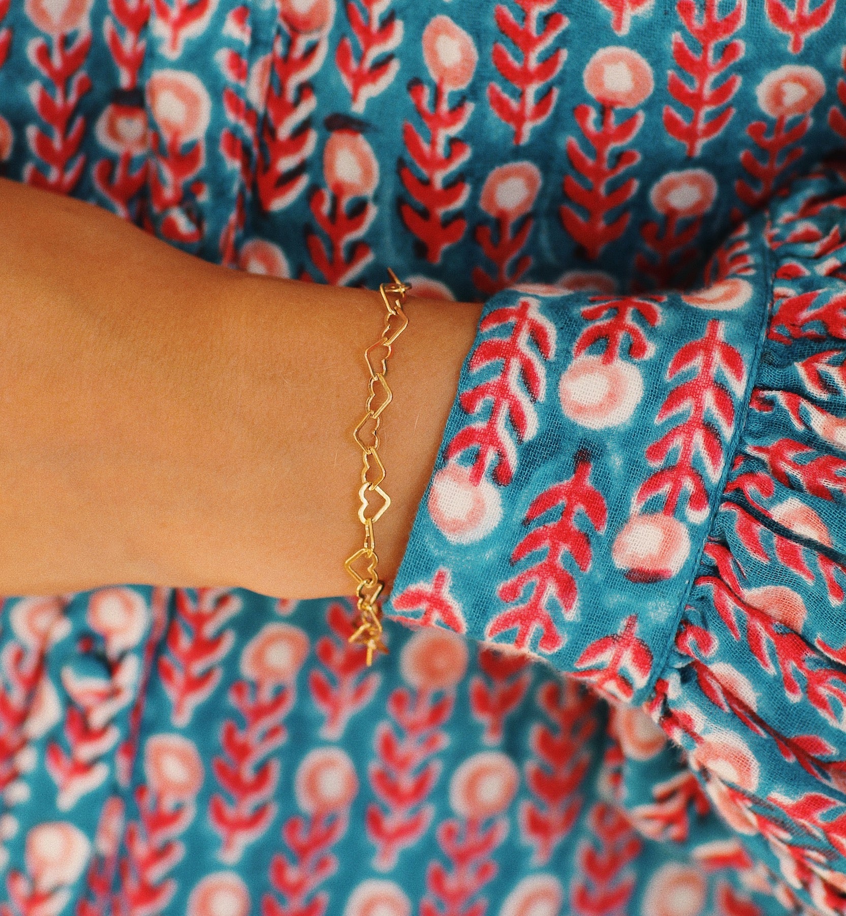 Linked Hearts Bracelet Goldplated - Babs The Label