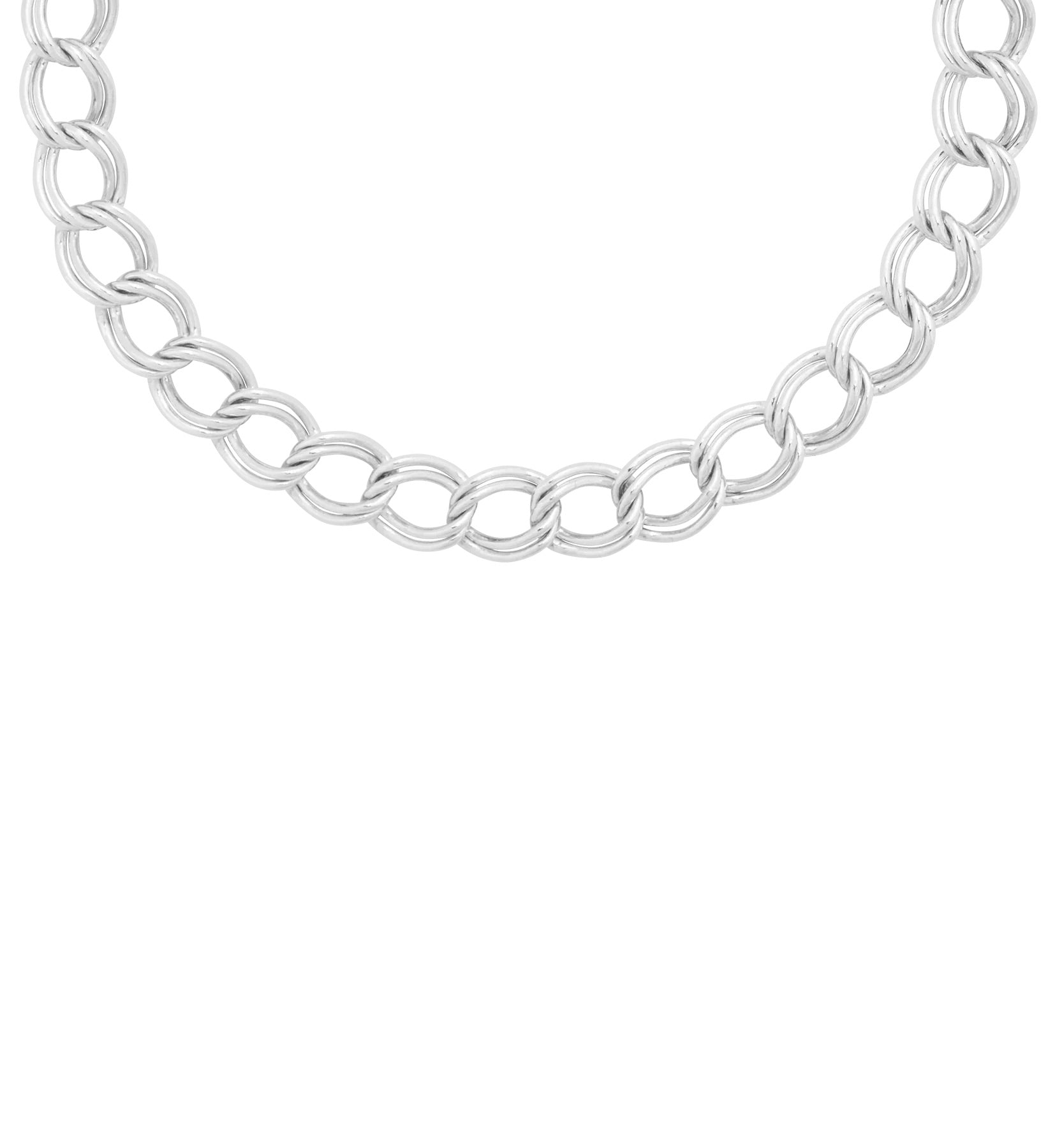 Twisted Double Link Bracelet Silver - Babs The Label