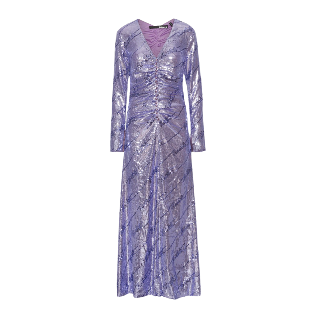 Purple sequin maxi dress best sale