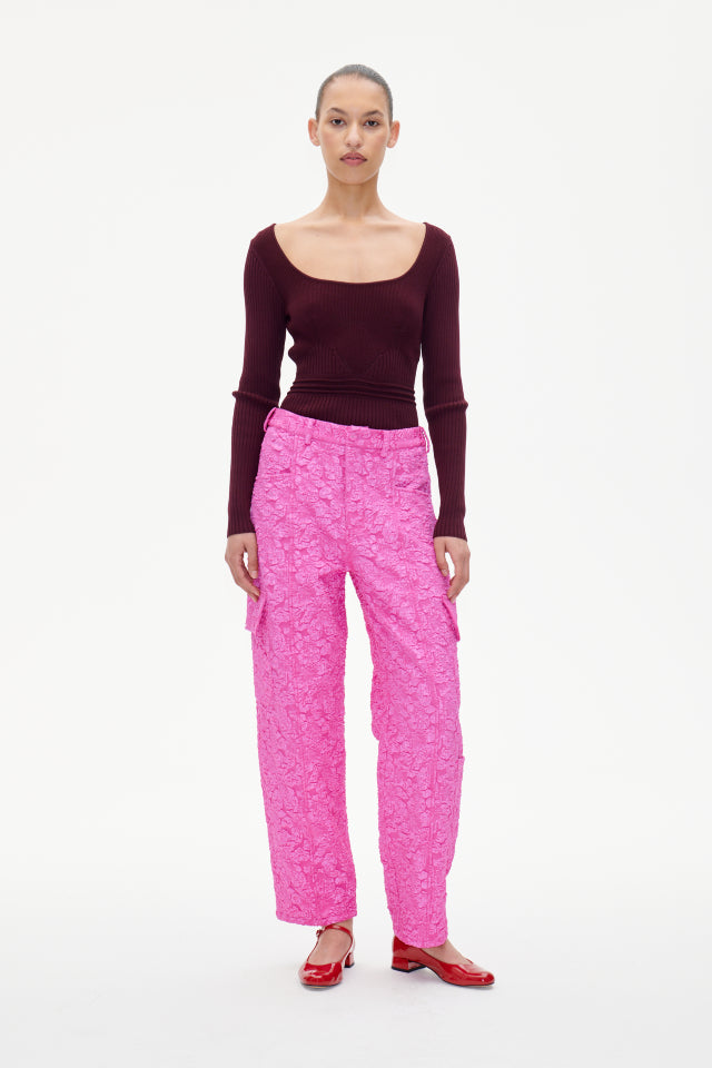 パンツ BAUM UND PFERDGARTEN Women Straight Pants 23905 PINK Baum und Pferdgarten Straight-leg pants for Women | Online