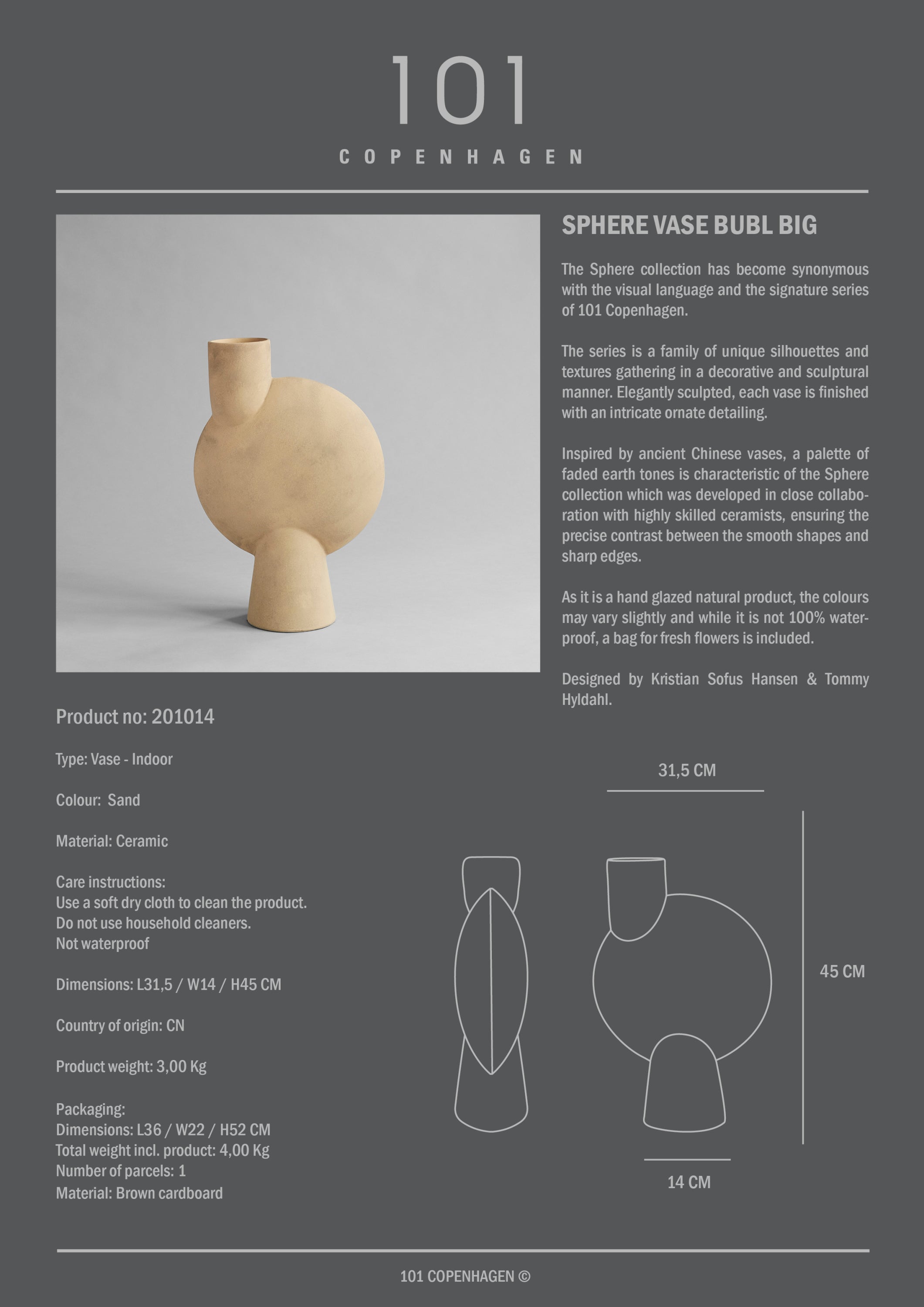 Sphere Vase Bubl Big - Babs The Label