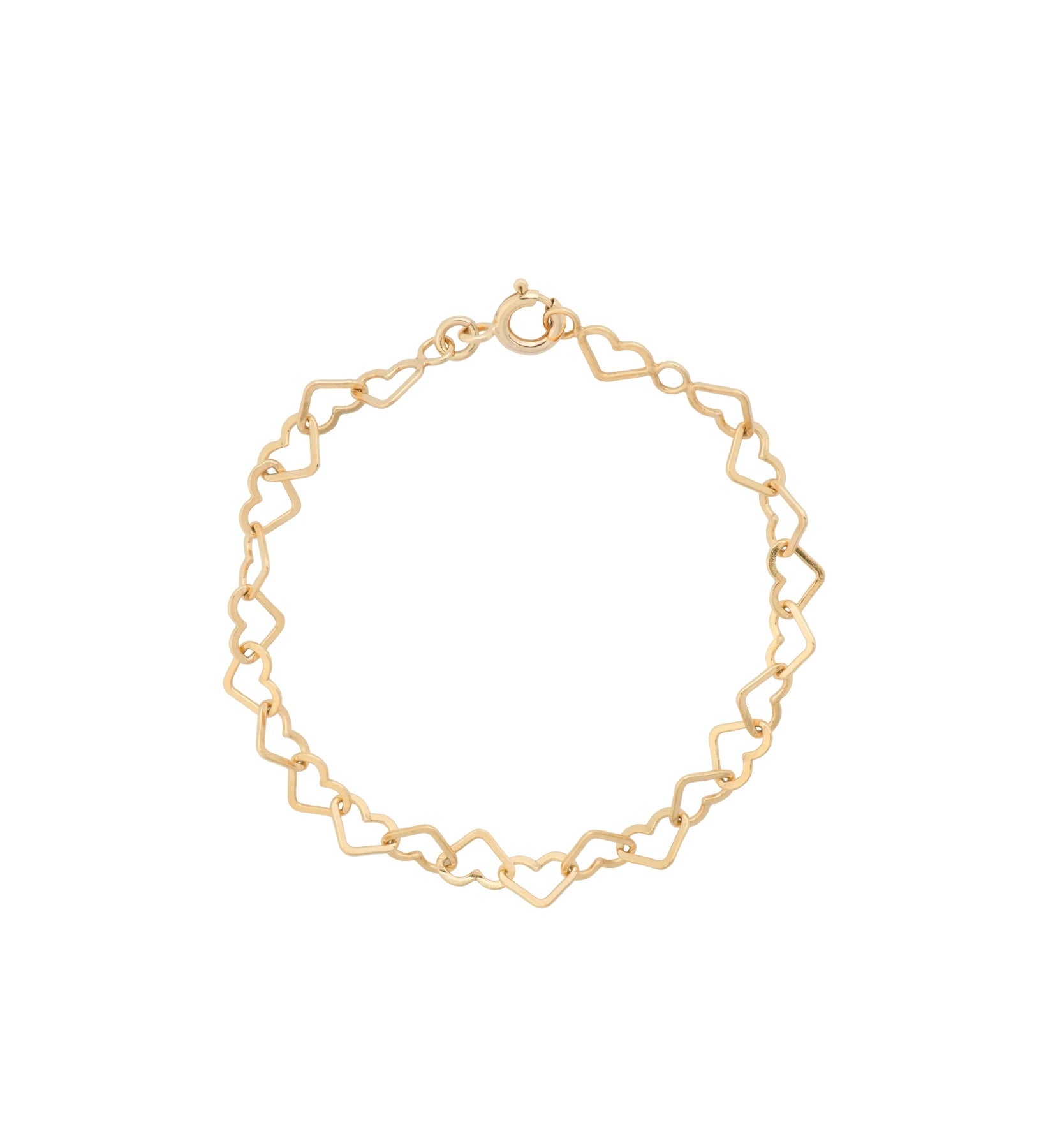 Linked Hearts Bracelet Goldplated - Babs The Label