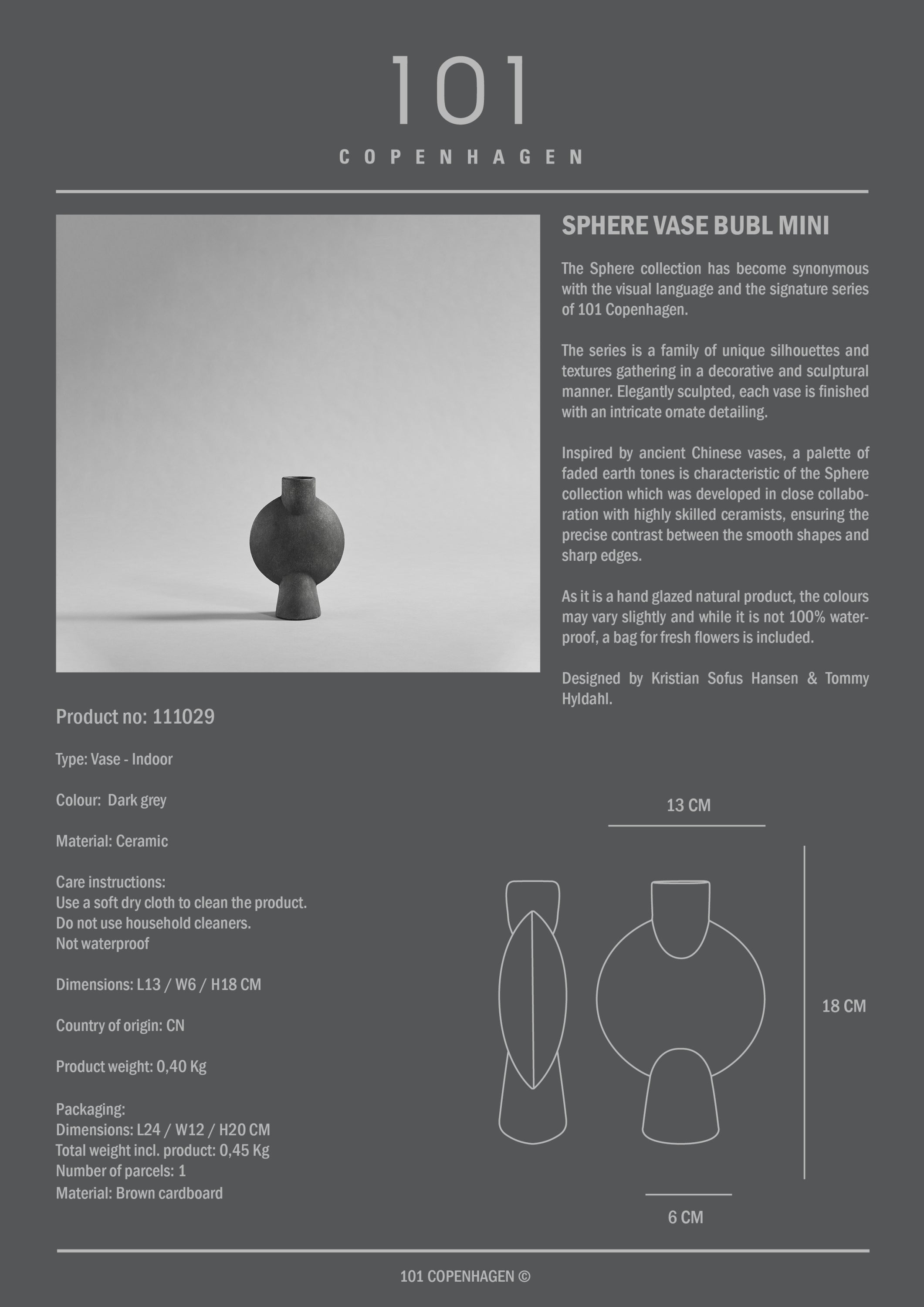 Sphere Vase Bubl Mini - Babs The Label