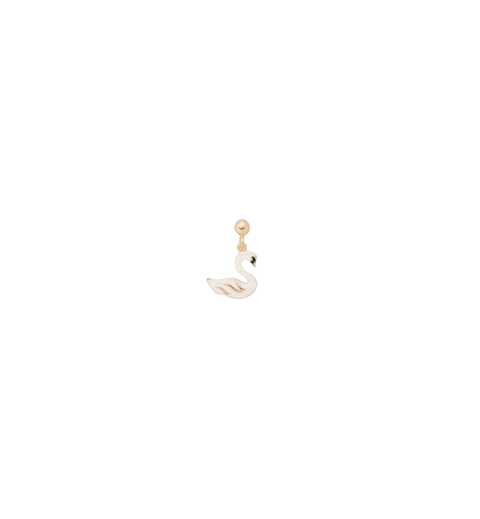 Single Swan Lake Stud Earring Goldplated - Babs The Label